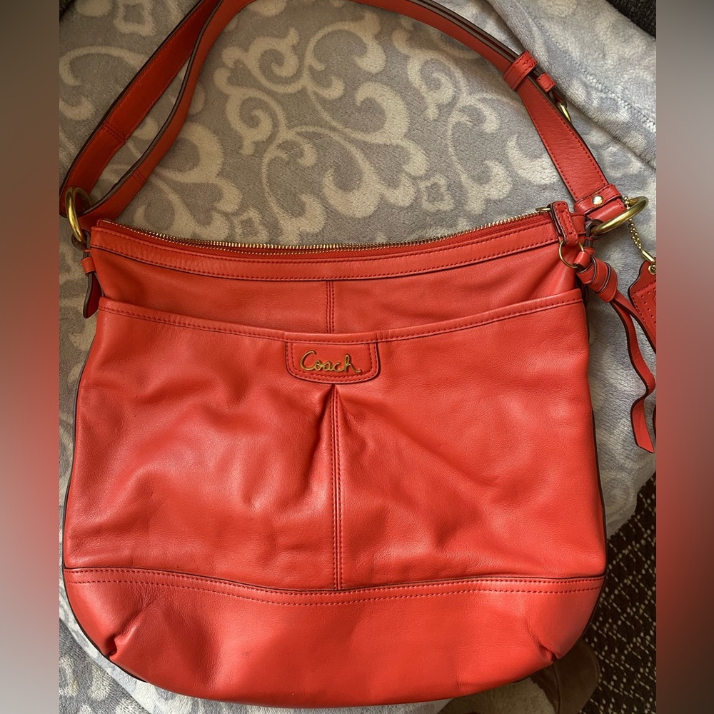 Coach Park Duffle in Persimmon colour #f19726